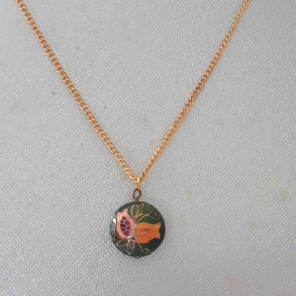 Cloisonne Elegant Pendant Necklace